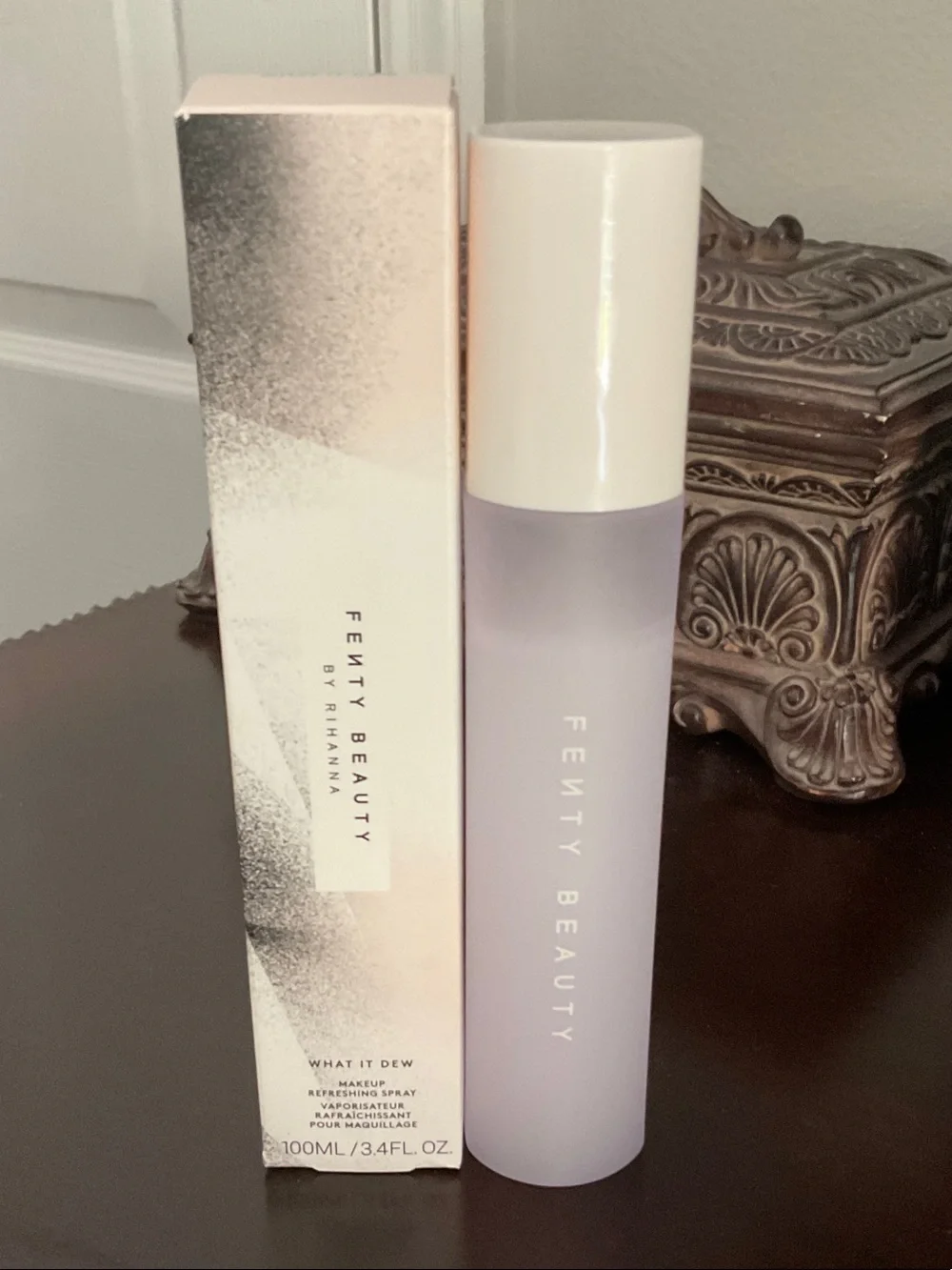 Fenty Beauty What It Dew Makeup Refreshing Spray - Lavender Frost
